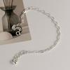 Pulsera Nalan S925 de plata con diseño fresco y dulce, con monedero pequeño y nariz de cerdo, Tuo Tuo de plata S7279