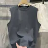Chaleco de Baloncesto para Deportes de Verano chaleco para hombre para usar por fuera estilo coreano moderno algodón versátil top tipo camiseta sin mangas