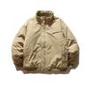 Chaqueta Bomber Retro Americana Origteen con Cuello Alto Chaqueta de Trabajo de Algodón Ropa de Abrigo de Invierno para Hombre My9003
