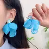 Super fada~ Design azul delicado e exclusivo estilo férias na praia brincos femininos luxo leve temperamento de alta qualidade brincos simples