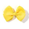 Promoção Imperdível Presilha de Cabelo com Laço de Cor Sólida Adorno de Cabeça Infantil Série de Cores Macaron Acessórios de Cabelo Presilha Lateral 4776