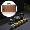 Juego de Té Kung Fu Retro para Oficina Recepción Tetera Combinación Taza con Tapa para el Hogar Taza de Té Cerámica Souvenir de Alta Gama