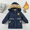 Ropa de invierno para niños: chaqueta acolchada de algodón gruesa y moderna, abrigo de invierno para niños de longitud media, chaqueta acolchada de algodón elegante y cálida para niños pequeños y niños pequeños