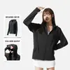 Roupa com Proteção Solar Destacável para Mulheres, Jaqueta com Proteção Solar e Capuz, Estilo Regular com Ombro Caído 2026, Respirável, Proteção UV, Tecido Original de Verão