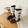 Botas para niña 2026 nuevas de otoño botas largas botas altas para niños botas Martin para niñas botas de cuero de caña alta elegantes para niños mayores