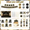 Banner temático de aposentadoria transfronteiriço, conjunto de espirais de favo de mel, adereços de decoração de local e artigos para festas