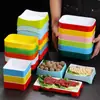 Plato para Hot Pot con Guarniciones, Plato Pequeño de Mariscos, Vajilla de Melamina, Brochetas de Autoservicio, Barbacoa, Plato de Exhibición para Tienda de Barbacoa, Comercial