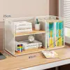 Estantería pequeña de escritorio multicapa, gabinete de almacenamiento, escritorio de estudiante, librero de pie, estante de archivos de oficina