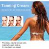 Crema negra EELHOE para exteriores, playa, tomar el sol, color trigo, bronce, piel hidratante, color negro