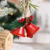 Adornos de Campana de Navidad de Venta Caliente Transfronterizos, Campanas Metálicas Creativas, Piñas, Colgantes de Decoración Navideña, Doble Campana al por Mayor