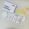 Cuchillo, Tenedor y Plato de Cumpleaños Hp Juego de Siete Piezas Pastelería Caja de Regalo de Lujo Accesorios para Hornear Vajilla Desechable para Pastel