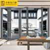Proyecto Hotelero Transfronterizo Partición de Tienda de Aleación de Aluminio de Alta Resistencia Puerta Plegable Vidrio Templado de Doble Capa Antirrobo Interior de Alta Resistencia