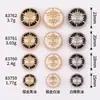 Botões de Casaco Estilo Chanel Bordados à Mão com Gotejamento de Óleo de Cabeça de Leão, Botões Metálicos para Roupas Trench Coat Suéter Tricô