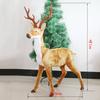 Brinquedo de pelúcia de Natal alce veado sika decorações de árvore de Natal layout de cena de vitrine de shopping props