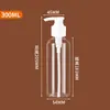 Botella Transparente de Emulsión PET en Stock Botella de Plástico Portátil para Gel de Ducha y Champú Botella Recargable Tipo Bomba para Viaje