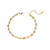 Joyería de Cadena Creativa Moderna Europea y Americana Estilo Coreano ins Pulsera de Acero de Titanio Elegante Pulsera de Nariz de Cerdo de 18K para Mujer