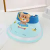 Chapéu de sol infantil de verão, fofo, de desenho animado, vazio, formato de animal pequeno, chapéu de sol infantil, atacado