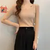 Suéter de punto para mujer, otoño e invierno, cuello en V, jersey ajustado, top interior ajustado, camisa de manga larga para mujer, venta al por mayor