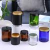 Vaso de Vidrio para Vela Aromática Color Té con Aroma Suave como la Seda Transparente Copa para Vela de Aromaterapia con Tapa Portavelas de Vidrio para Velas de Colores