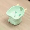 Cuenco de Cerámica para Gato, Cuenco para Comida de Perro, Cuenco Antideslizante con Borde Inclinado, Previene el Acné Felino, Antiderrames, Lindo Cuenco para Gato, Protege la Columna Cervical, Uso en Mesa