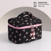 Bolsa de Maquillaje con Lazo Plisado, Práctico Bolso de Mano para Labiales, Bolso de Mano de Lujo para Mujer, Bolsa de Maquillaje de Viaje, Transfronterizo