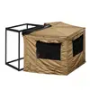 Tenda Lateral para Carro 270 graus Equipamento de Camping ao Ar Livre, Tira de Luz Suave LED, Modelo de Ponta com Toldo de Cortina Lateral