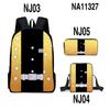 Animação 3D Cross-border do que você bonito Blade Schoolbag Crossbody Bag Pencil Bag Mochila de personagem impressa de três peças