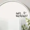 Brup Pegatinas de Espejo Estilo Ins Pegatinas de Decoración para Rincón de Sanación del Hogar en Español Hechas a Mano Br5264C