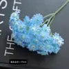 Buquê de margaridas artificiais de 5 hastes para decoração de cena, arranjo de crisântemos selvagens realistas de alta qualidade, arte floral, flores artificiais