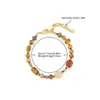 Otoño e Invierno Marrón Rojizo Color Cálido Collar de Piedra Natural para Mujer Lujo Accesible Cadena de Clavícula Nicho Piedra Ojo de Tigre Ágata Conjunto de Collar y Pulsera