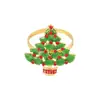 Corona de Navidad Árbol de Navidad Anillo para Servilletas de Pedrería Soporte para Servilletas Decoración de Hotel Hebilla para Servilletas Lo Más Vendido en Amazon Nuevo Producto