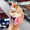 Mini Desenho Animado Kulomi Ding Dang Gato Urso Morango Série Cubo Mágico Brinquedo Cubo Mágico de Terceira Ordem Pingente de Chaveiro Venda por Atacado