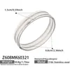 Pulsera Doble Capa Hebilla Lisa Estilo Nuevo Simple y de Moda Europea y Americana Acero Inoxidable Chapado en Oro Real de 18K Pulsera Versátil Personalizada