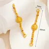 Estilo chinês antigo banhado a ouro cobre 18k ouro real gota óleo corrente estendida pulseira colar corrente de conexão acessórios DIY