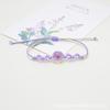 Pulseira de flor de cerejeira natural direto da fábrica feita à mão flor seca narcisos contas de vidro pulseira de estudante para menina