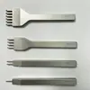 Ferramentas DIY para Artesanato em Couro: Faca de Esculpir Couro em Forma de Diamante, Cinzel para Arte em Couro, Cinzel Plano Diagonal, Punção para Couro 3/4/5/6mm Aço Branco