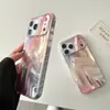 Patrón de Ondas de Agua Rosa de Nicho Adecuado para iPhone 18 Pro Max, Funda para Teléfono Apple 17, Funda de Doble Capa para 15/16