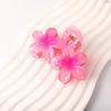 Pinza para el Cabello de Acrílico con Flor de Plumeria para Mujer, Accesorio para el Cabello de Alta Gama, Pinza de Tiburón, Pinza para el Cabello de Verano Transfronteriza para Media Coleta