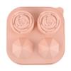 Molde Nuevo para Bolas de Hielo de Whisky de 4 Orificios Rosa Diamante Bandeja de Hielo de Silicona DIY Día de San Valentín Venta al por Mayor Fabricación de Hielo