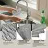 Pano de Prato de Fio de Prata Dupla Camada 25x25cm Multiuso Sem Riscos Panos Esfoliantes para Limpeza de Cozinha Atacado Suporte OEM/ODM