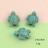 Estrella de Mar Turquesa Tortuga Marina Delfín Cuentas de Agujero Recto Peces Marinos Joyería Cuentas Espaciadoras Piedra de Concha de Imitación Cuentas Sueltas Accesorios