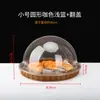 Cesta de pan estilo ratán, cesta de degustación de pasteles, cesta de exhibición de frutas para supermercado, cesta de almacenamiento tejida, exhibidor de bocadillos con tapa