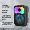 BT-8109 Modelo Nuevo Transfronterizo Altavoz Bluetooth Inalámbrico de 8 pulgadas Portátil para Exteriores Karaoke Subwoofer Audio Portátil Colorido