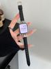 Hebilla Color Starlight D Correa de Cuero Adecuada para Reloj Generación 11 10/987 Apple iWatch