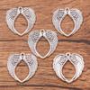 4 DIY Liga Galvanizada Jóias Pequenos Acessórios Natal Oco Amor Asas Pingente Animal Charm Colar Pingente
