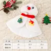 Chapéus, adereços de cabeça, cachecóis de Natal, capas, mantos de fantasia para cães e gatos de estimação transfronteiriços, roupas de Natal para animais de estimação