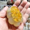 Fábrica de Jade Venta al por Mayor Calcedonia Tallada a Mano Mango Ágata Jade Baicai Vida Mango Ruyi Suministro en Vivo