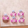 Novos Acessórios de Arte para Unhas Desenho Animado Kirby Gelo Transparente Fofo Tridimensional Usável Acessórios para Unhas Cola Cremosa Grampo de Cabelo DIY
