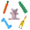 Atacado do Fabricante Brinquedos para Cães de Estimação, Cordas de Algodão Nózadas Tecidas à Mão Resistentes à Mordida para Limpeza de Dentes e Mastigação para Cães Pequenos