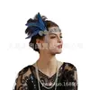 Anos 1920 Europeu e Americano Pluma Headband Faixa de Cabelo Festa de Despedida de Solteiro Banquete Diamante Retro Pluma Hairband Atacado Transfronteiriço